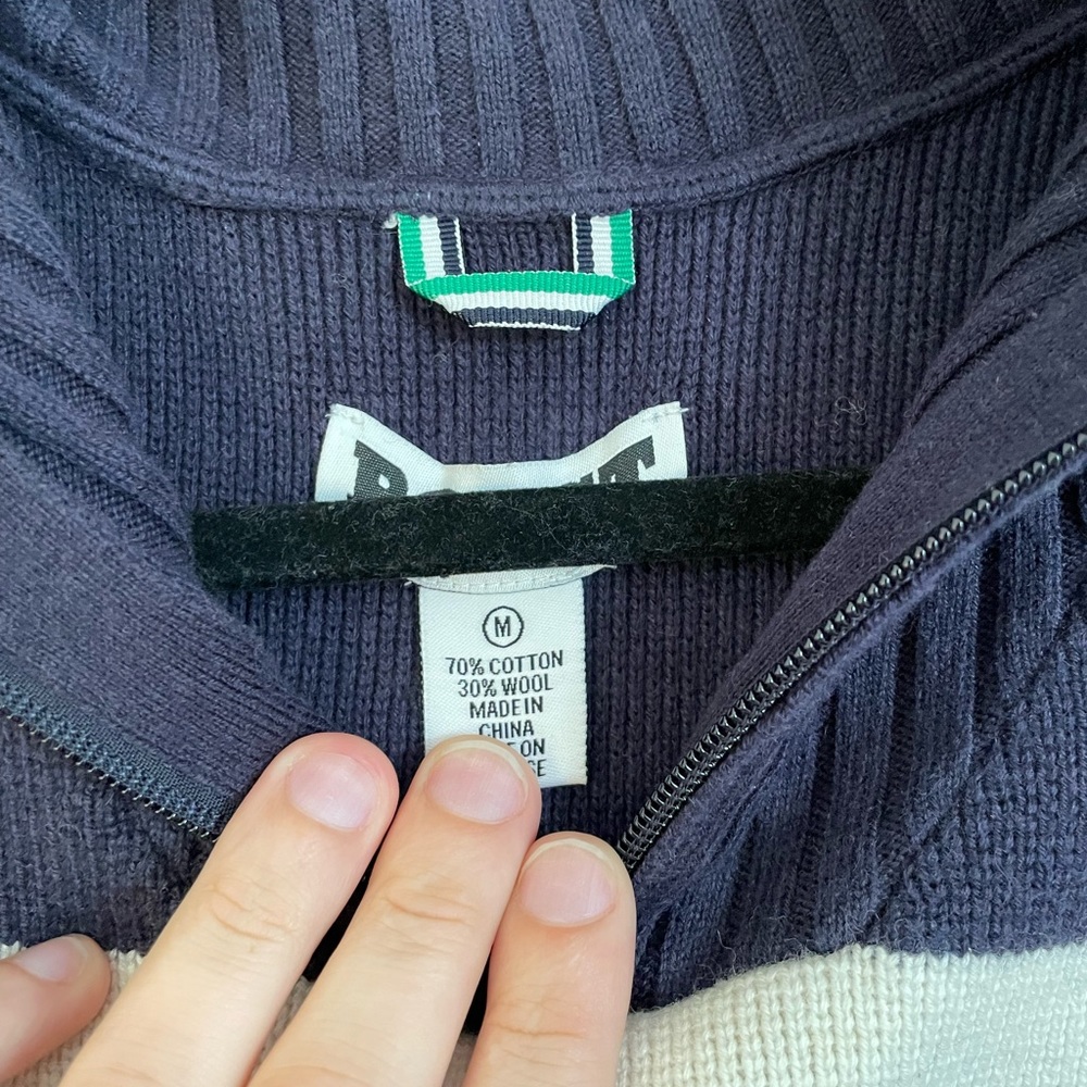 Wool Marijuana Quarter-zip - Picture 2 of 3